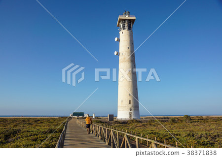 Lighthouse on Morro Jable beach on Jandia 38371838