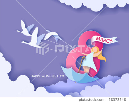 Womens day card 38372548