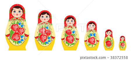 Nested Russian Doll Set Nested Russian Doll Set 38372558