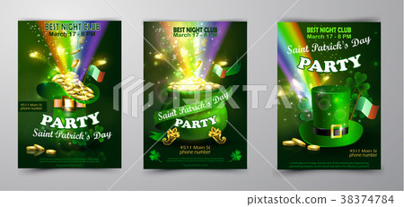 Vector St. Patrick s Day poster design template 38374784