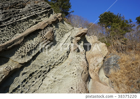 三陸地質公園Haipe海岸岩石 38375220