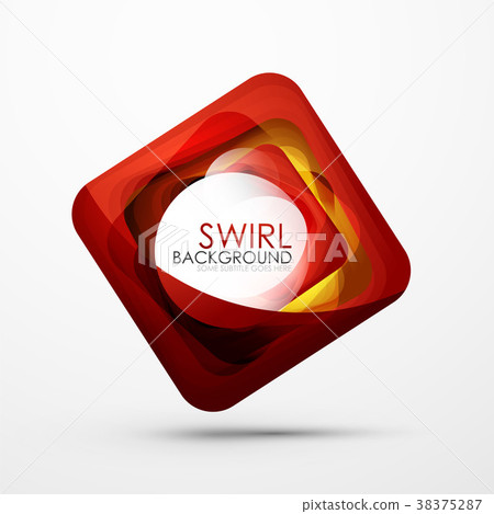 Square swirl abstract banner - Stock Illustration [38375287] - PIXTA