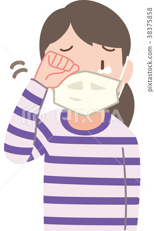 Woman scratching eyes 38375858