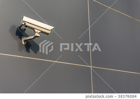 CCTV cameras are installed along street in Bangkok 38376084