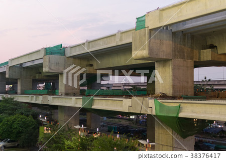 Construction site of sky train redline 38376417