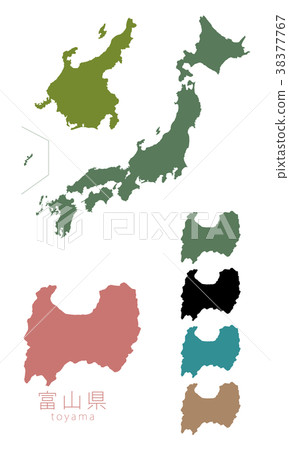 日本Map_Prefecture_Toyama 日本Map_Prefecture_Toyama 38377767
