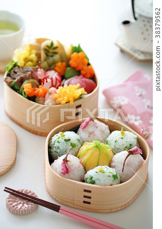 Spring Lunch Box Temari Sushi Hanami Lunch Box 38379562