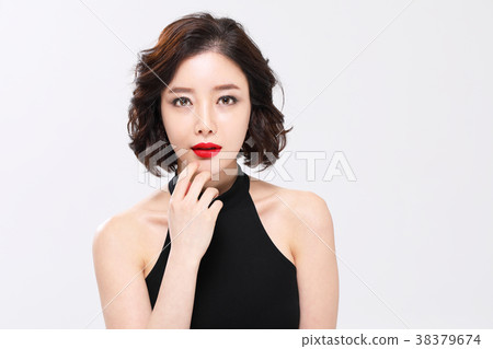 美容,化妝,美容,二十多歲,女性,單頭髮 美容,化妝,美容,二十多歲,女性,單頭髮 38379674