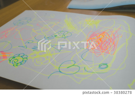 scrawl, scribble, drawing paper 38380278