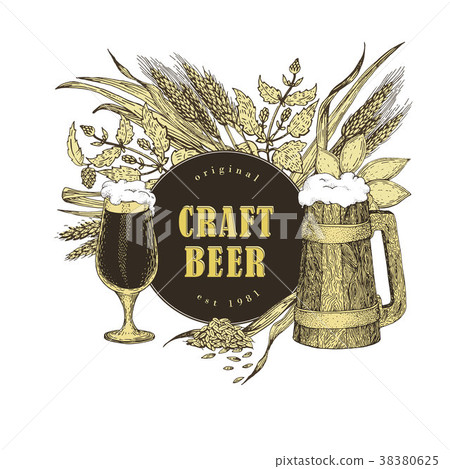 Craft beer bannner template. Vector illustration Craft beer bannner template. Vector illustration 38380625