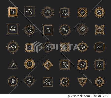Set luxury sign - Stock Illustration [38381752] - PIXTA