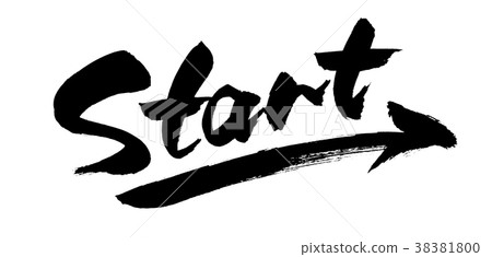 Brush character start start illustration 38381800