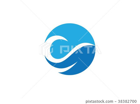 Water Wave symbol and icon Logo Template 38382700