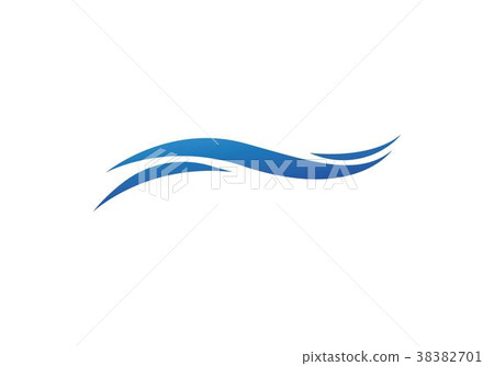 Water Wave symbol and icon Logo Template Water Wave symbol and icon Logo Template 38382701