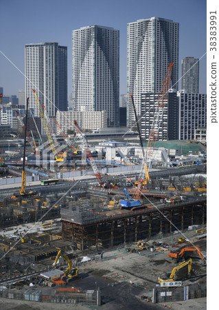 Tokyo cityscape in Japan "I want to see athletes villages and other frameworks appeared" related photo search keyword is Olympic Village related pictures Tokyo cityscape in Japan "I want to see athletes villages and other frameworks appeared" related photo search keyword is Olympic Village related pictures 38383991