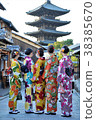 八坂塔和和服女孩 38385670