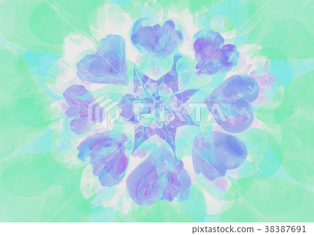 Heart motif image (pastel tone) Midori 38387691