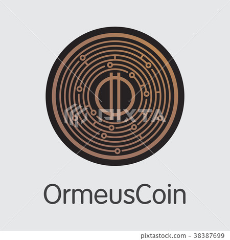 Ormeuscoin Cryptocurrency Coin. Vector Web Icon of 38387699