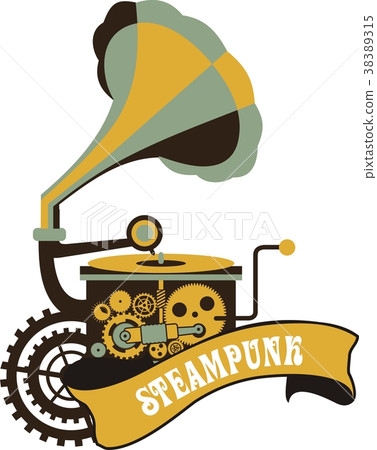 Steampunk padlock 38389315