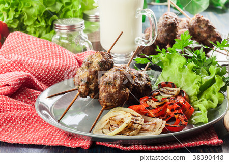 Tasty kofta kebab 38390448