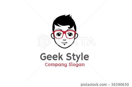 Geek Boy With Blue Eyes And Glases Icon Symbol Design Symbol Template Flat  Style Vector Stock Illustration - Download Image Now - iStock