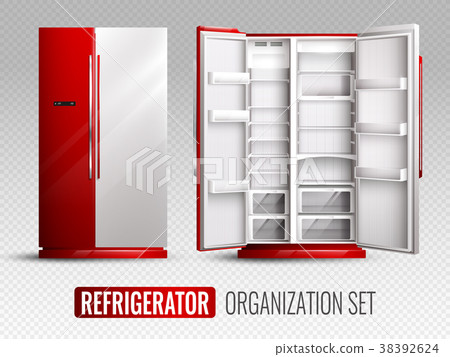 Refrigerator Organization On Transparent 38392624