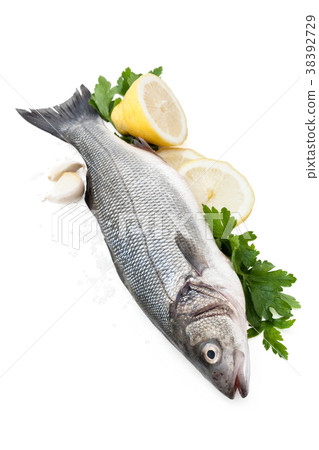 Fresh Fish on white. Fresh Fish on white. 38392729