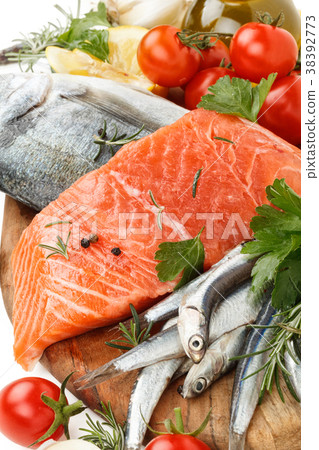 Fresh fish collection. Fresh fish collection. 38392773