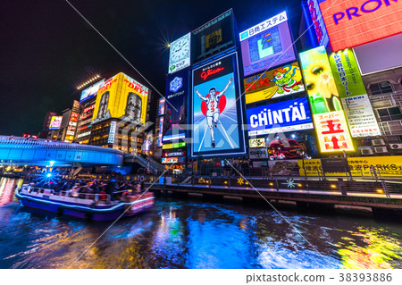 "Osaka prefecture" Dotonbori / entertainment district 38393886