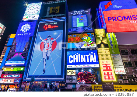 "Osaka prefecture" Dotonbori / entertainment district 38393887