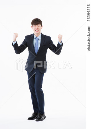 辦公室工作人員，新員工，業務概念的姿勢 38394258