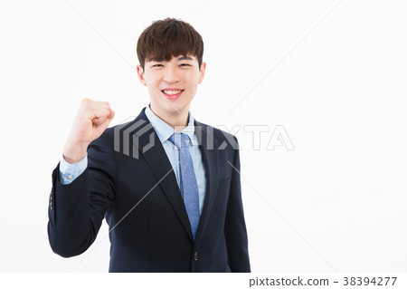 Office worker, new employee, business concept pose 38394277