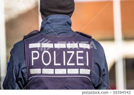 German Federal police officer protecting the city German Federal police officer protecting the city 38394542