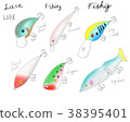Illustrations of various cute lures 38395401