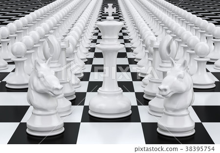 Chess, leader concept. 3D rendering Chess, leader concept. 3D rendering 38395754