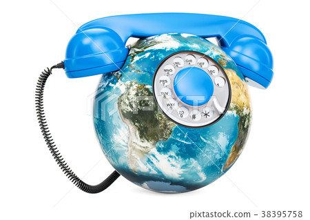 Earth Globe in the shape of phone Earth Globe in the shape of phone 38395758