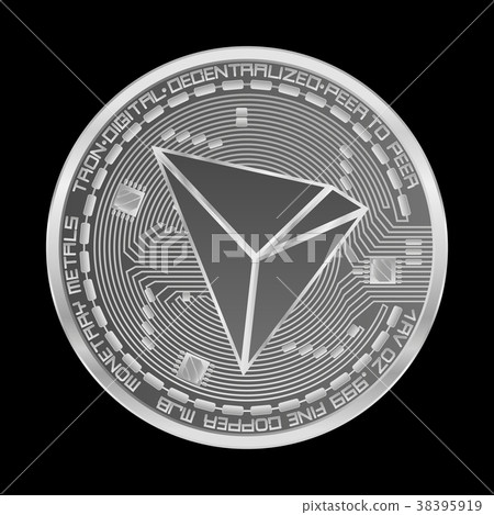 Crypto currency tron silver symbol 38395919
