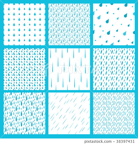 Rain drops seamless pattern background rainy drops Rain drops seamless pattern background rainy drops 38397431