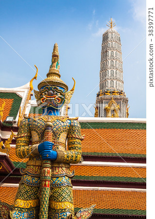 Demon Guardian Wat Phra Kaew Grand Palace Demon Guardian Wat Phra Kaew Grand Palace 38397771