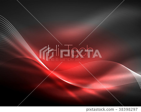 Neon smoke waves 38398297