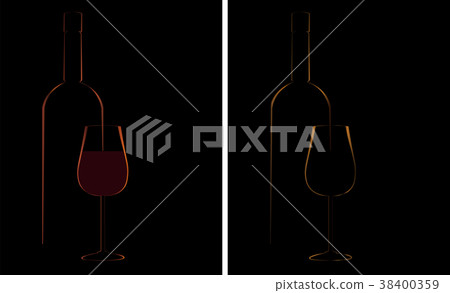 wine bottle glass design background wine bottle glass design background 38400359