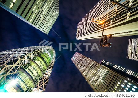 city skyline in Shinjuku, Tokyo, Japan 38401180