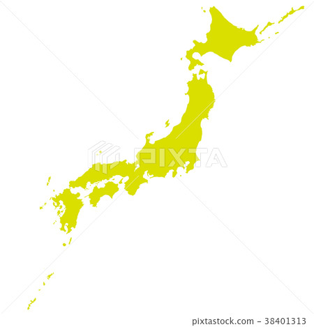 Green Japan Archipelago Map 38401313