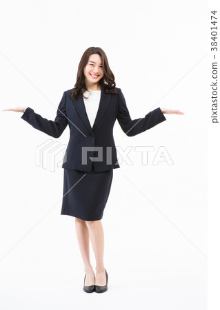 Business woman new employee, facial expression, emotion Business woman new employee, facial expression, emotion 38401474