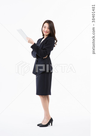 女商人新員工，面部表情，情感 38401481