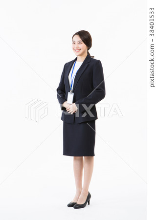 Business woman new employee, facial expression, emotion Business woman new employee, facial expression, emotion 38401533