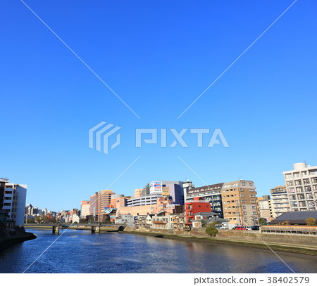 Canal City Hakata in fine weather Fukuoka Prefecture Fukuoka City Hakata Ward 38402579