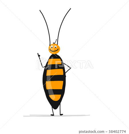Funny cockroach for your design Funny cockroach for your design 38402774