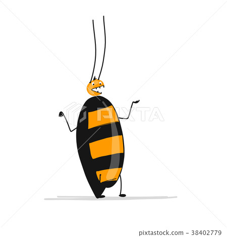 Funny cockroach for your design Funny cockroach for your design 38402779
