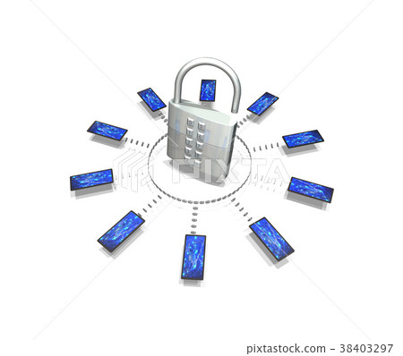 Smartphone security key lock 38403297
